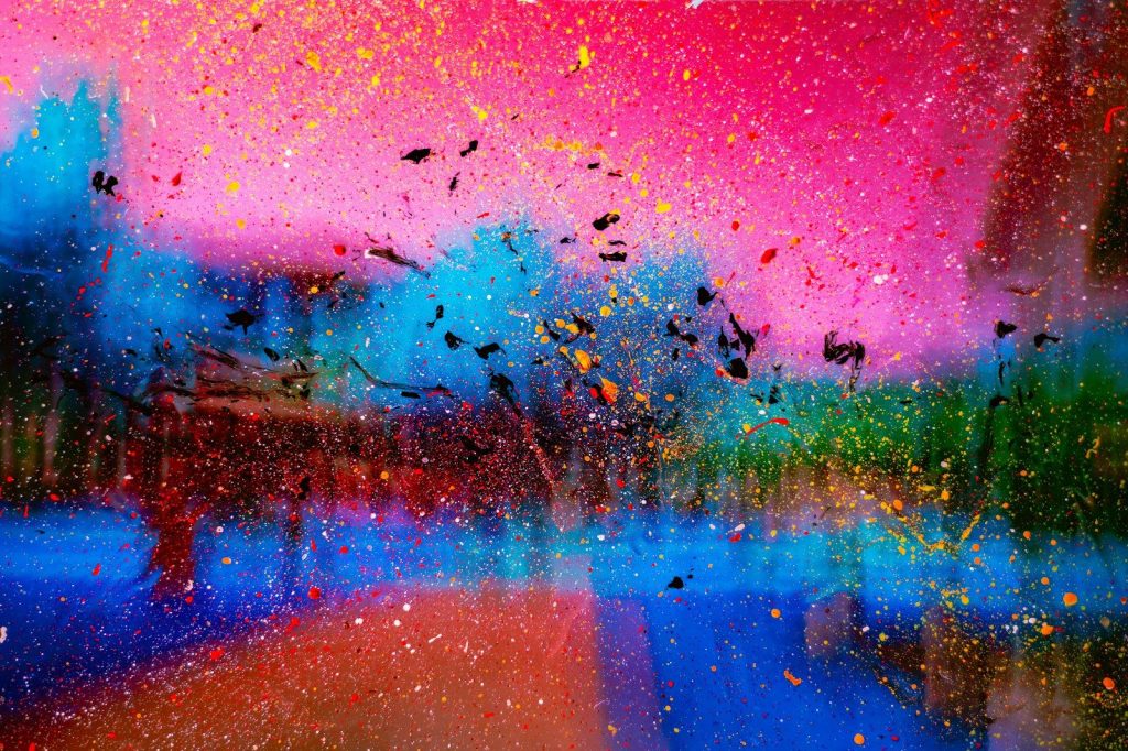 water droplets on clear glass